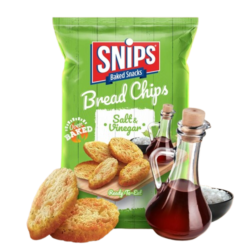 SNIPS Bread Chips 90Gr Salt & Vinegar