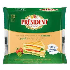 President Slices Cheddar 200Gr 12 Pcs