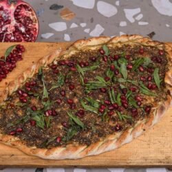 Zaatar & Pomegranate Mankouche
