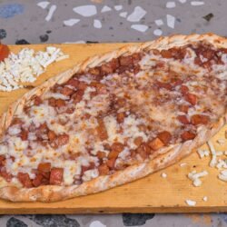 Cheese, Onion & Tomato Mankouche
