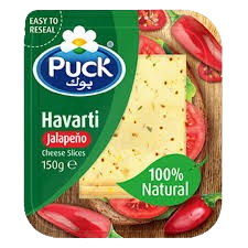 Puck Havarti Jalapeno Slices 150g