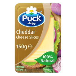 Puck Cheddar Slices Cheese 150g